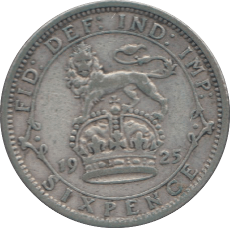 1925 SIXPENCE ( FINE ) 8 - SIXPENCE - Cambridgeshire Coins