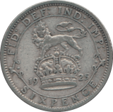 1925 SIXPENCE ( FINE ) 8 - SIXPENCE - Cambridgeshire Coins