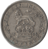 1925 SIXPENCE ( GF ) - Sixpence - Cambridgeshire Coins