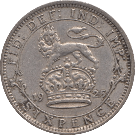 1925 SIXPENCE ( GVF ) 1 - Sixpence - Cambridgeshire Coins