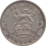 1925 SIXPENCE ( GVF ) 1 - Sixpence - Cambridgeshire Coins