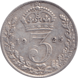 1925 THREEPENCE ( VF ) - Threepence - Cambridgeshire Coins