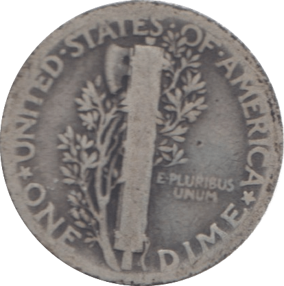 1925 USA SILVER DIME 10 CENTS - SILVER WORLD COINS - Cambridgeshire Coins