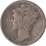 1925 USA SILVER DIME SAN FRANCISCO MINT - SILVER WORLD COINS - Cambridgeshire Coins