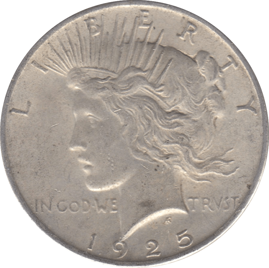 1925 USA SILVER PEACE DOLLAR A - SILVER WORLD COINS - Cambridgeshire Coins