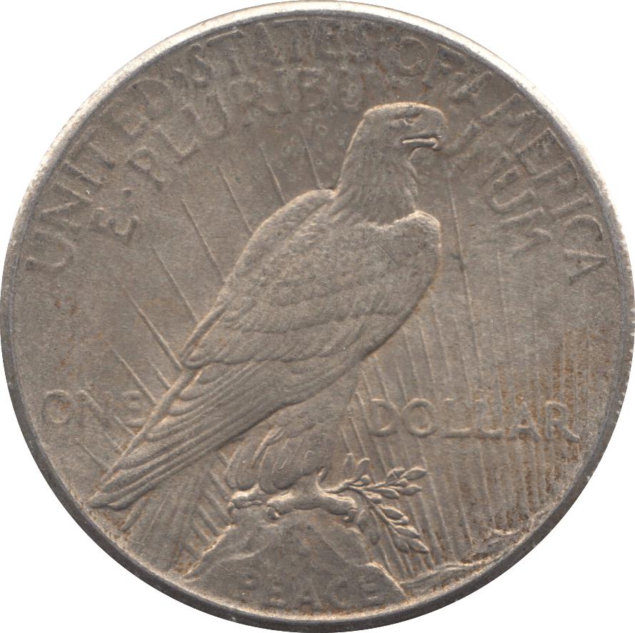1925 USA SILVER PEACE DOLLAR B - SILVER WORLD COINS - Cambridgeshire Coins