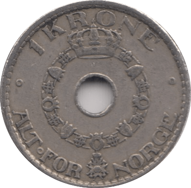 1926 1 KRONE NORWAY - WORLD COINS - Cambridgeshire Coins