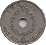 1926 1 KRONE NORWAY - WORLD COINS - Cambridgeshire Coins