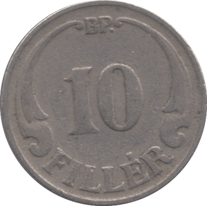1926 10 FILLER HUNGARY - WORLD COINS - Cambridgeshire Coins