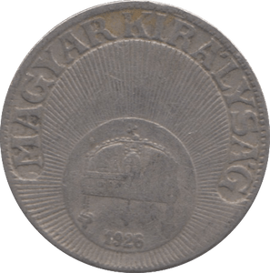 1926 10 FILLER HUNGARY - WORLD COINS - Cambridgeshire Coins