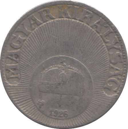 1926 10 FILLER HUNGARY - WORLD COINS - Cambridgeshire Coins