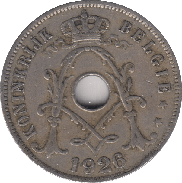 1926 25 CENTS BELGIUM - WORLD COINS - Cambridgeshire Coins