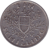 1926 AUSTRIA EIN SHILLING SILVER - SILVER WORLD COINS - Cambridgeshire Coins