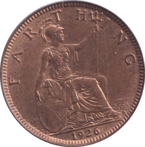 1926 FARTHING ( BU ) - Farthing - Cambridgeshire Coins