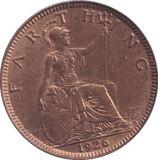 1926 FARTHING ( BU ) - Farthing - Cambridgeshire Coins