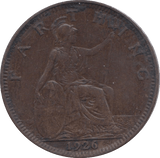 1926 FARTHING ( EF ) 2 - Farthing - Cambridgeshire Coins