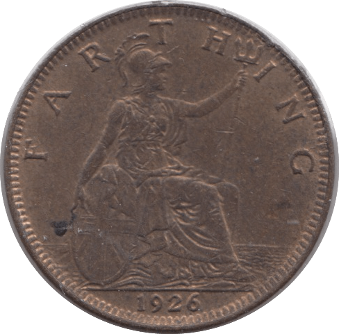 1926 FARTHING ( UNC ) - Farthing - Cambridgeshire Coins