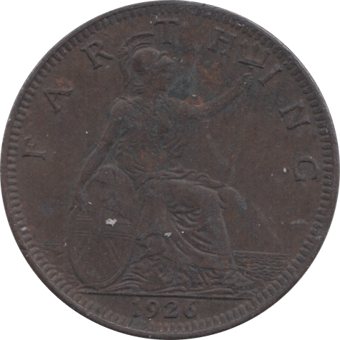 1926 FARTHING ( VF ) - Farthing - Cambridgeshire Coins