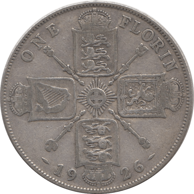 1926 FLORIN ( GF ) - Florin - Cambridgeshire Coins