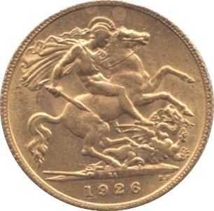 1926 GOLD HALF SOVEREIGN ( AUNC ) PRETORIA MINT - Half Sovereign - Cambridgeshire Coins