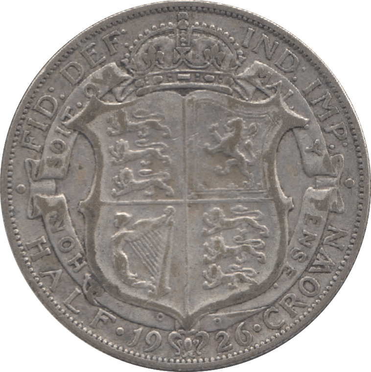 1926 HALFCROWN ( FINE ) 10 - Halfcrown - Cambridgeshire Coins