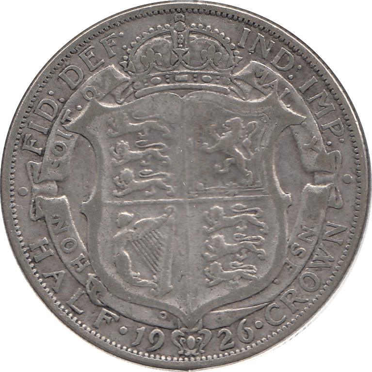 1926 HALFCROWN ( FINE ) 4 - Halfcrown - Cambridgeshire Coins