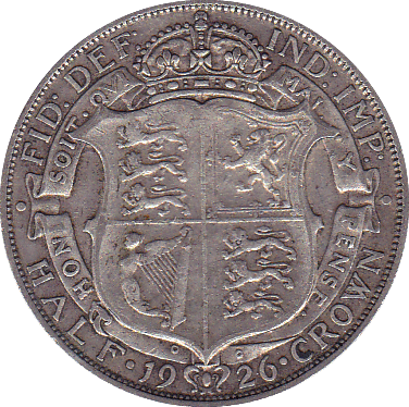 1926 HALFCROWN ( GF ) - Halfcrown - Cambridgeshire Coins