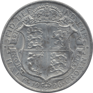 1926 HALFCROWN ( GVF ) 2 - Halfcrown - Cambridgeshire Coins