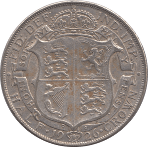 1926 HALFCROWN ( VF ) - Halfcrown - Cambridgeshire Coins