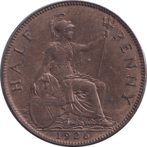 1926 HALFPENNY ( UNC ) - Halfpenny - Cambridgeshire Coins