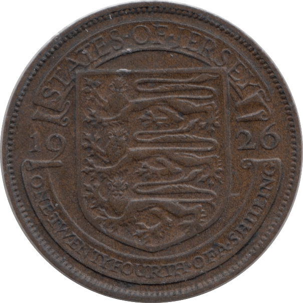 1926 JERSEY 1/24 SHILLING - WORLD COINS - Cambridgeshire Coins