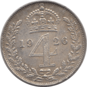 1926 MAUNDY FOURPENCE ( GVF ) 5 - Maundy Coins - Cambridgeshire Coins