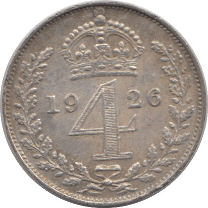 1926 MAUNDY FOURPENCE ( GVF ) 5 - Maundy Coins - Cambridgeshire Coins