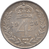 1926 MAUNDY FOURPENCE ( GVF ) 5 - Maundy Coins - Cambridgeshire Coins