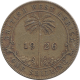 1926 ONE SHILLING WEST BRITISH AFRICA - WORLD COINS - Cambridgeshire Coins