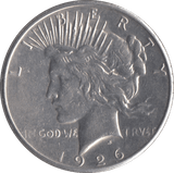 1926 PEACE DOLLAR USA SAN FRANCISCO MINT - SILVER WORLD COINS - Cambridgeshire Coins