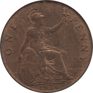 1926 PENNY 2 ( UNC ) 19A - Penny - Cambridgeshire Coins