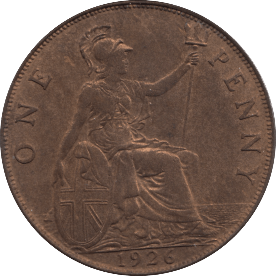 1926 PENNY 2 ( UNC ) 19A - Penny - Cambridgeshire Coins