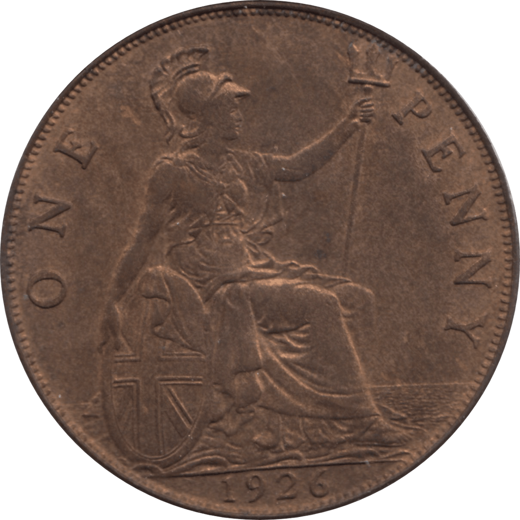 1926 PENNY 2 ( UNC ) 19A - Penny - Cambridgeshire Coins