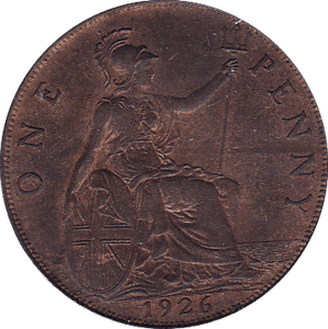 1926 PENNY ( AUNC ) - Penny - Cambridgeshire Coins