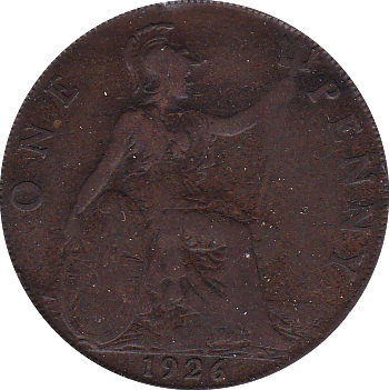 1926 PENNY ( F ) . M.E - Penny - Cambridgeshire Coins