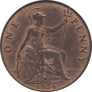 1926 PENNY ( UNC ) 1 - Penny - Cambridgeshire Coins