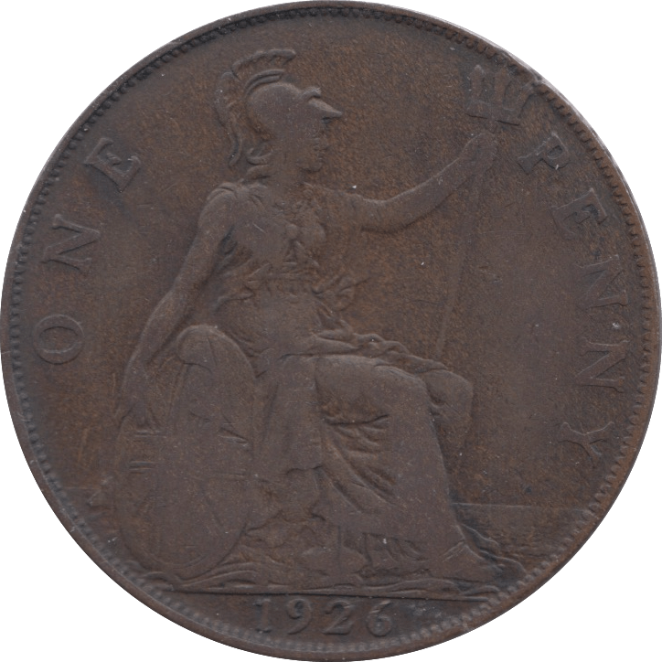 1926 PENNY ( VF ) 2 - Penny - Cambridgeshire Coins