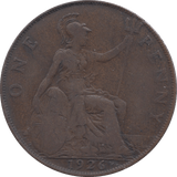 1926 PENNY ( VF ) 2 - Penny - Cambridgeshire Coins