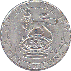 1926 SHILLING ( F ) - Shilling - Cambridgeshire Coins