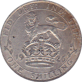1926 SHILLING ( VF ) B - Shilling - Cambridgeshire Coins