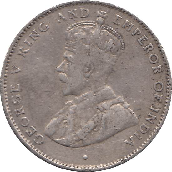 1926 SILVER 50 CENTS CEYLON REF H63 - WORLD SILVER COINS - Cambridgeshire Coins