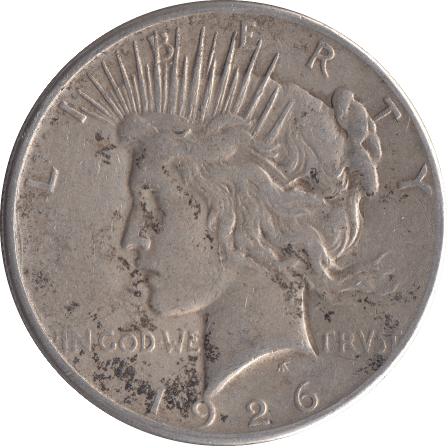 1926 SILVER PEACE DOLLAR USA SAN FRANSISCO MINT - SILVER WORLD COINS - Cambridgeshire Coins