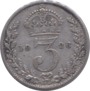 1926 SILVER THREEPENCE ( FINE ) 6 - Threepence - Cambridgeshire Coins