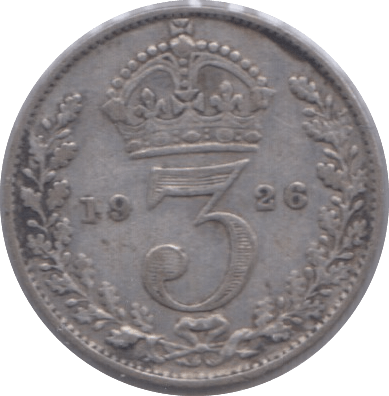 1926 SILVER THREEPENCE ( FINE ) 6 - Threepence - Cambridgeshire Coins